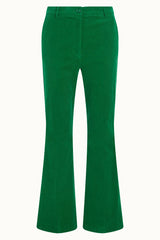 Marcie Flared Pants Babyrib - Meadow Green