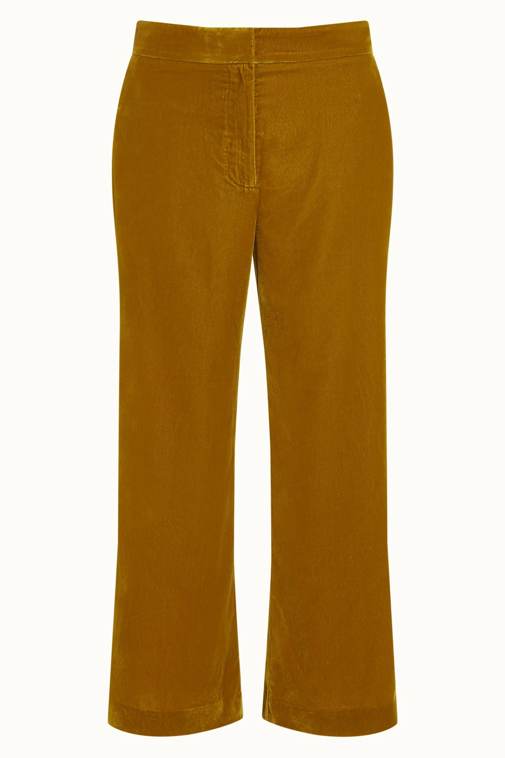 Federica Pants Gamine Velvet - Gold