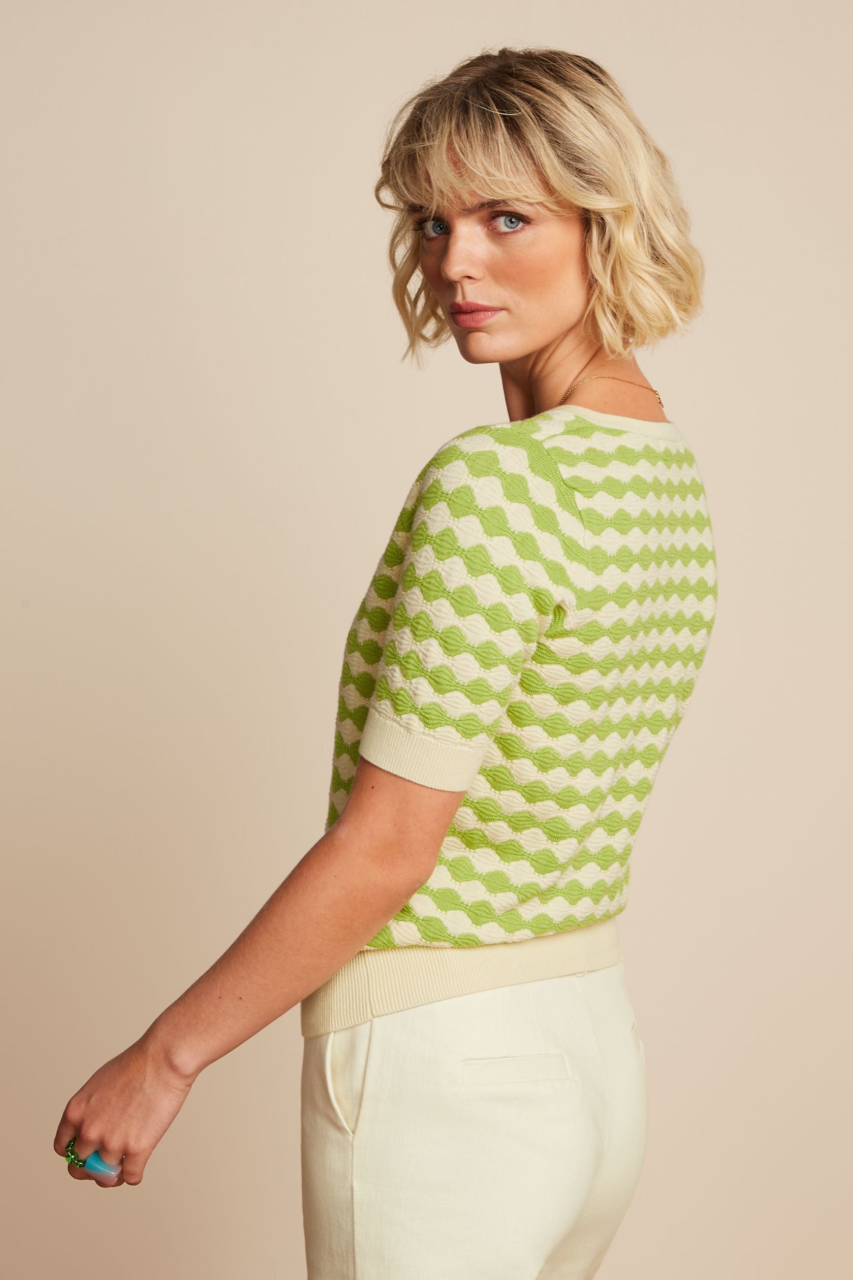 Agnes V Top Turtle - Macaw Green