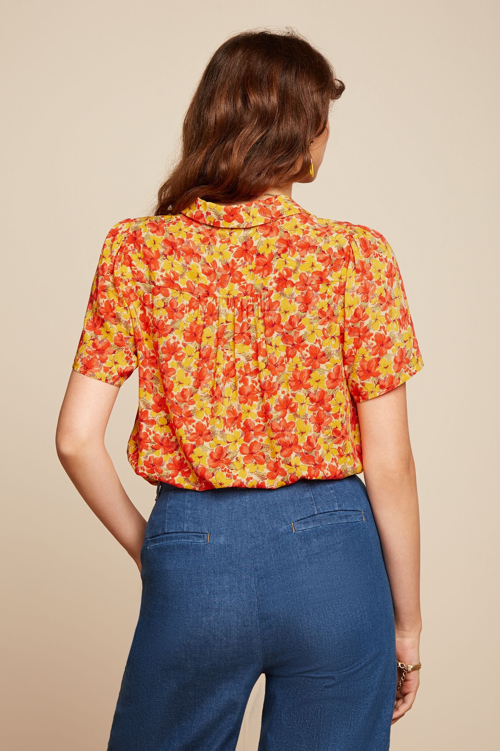 Maisie Blouse Doree - Fiesta Red