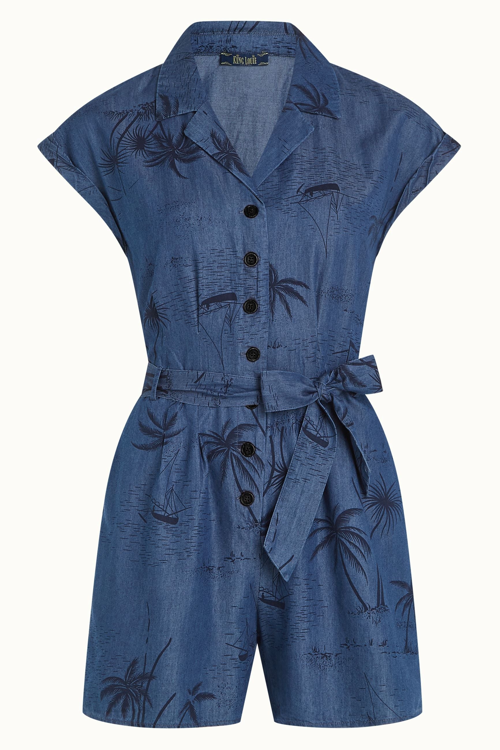 Darcy Playsuit Daytrip - Denim Blue