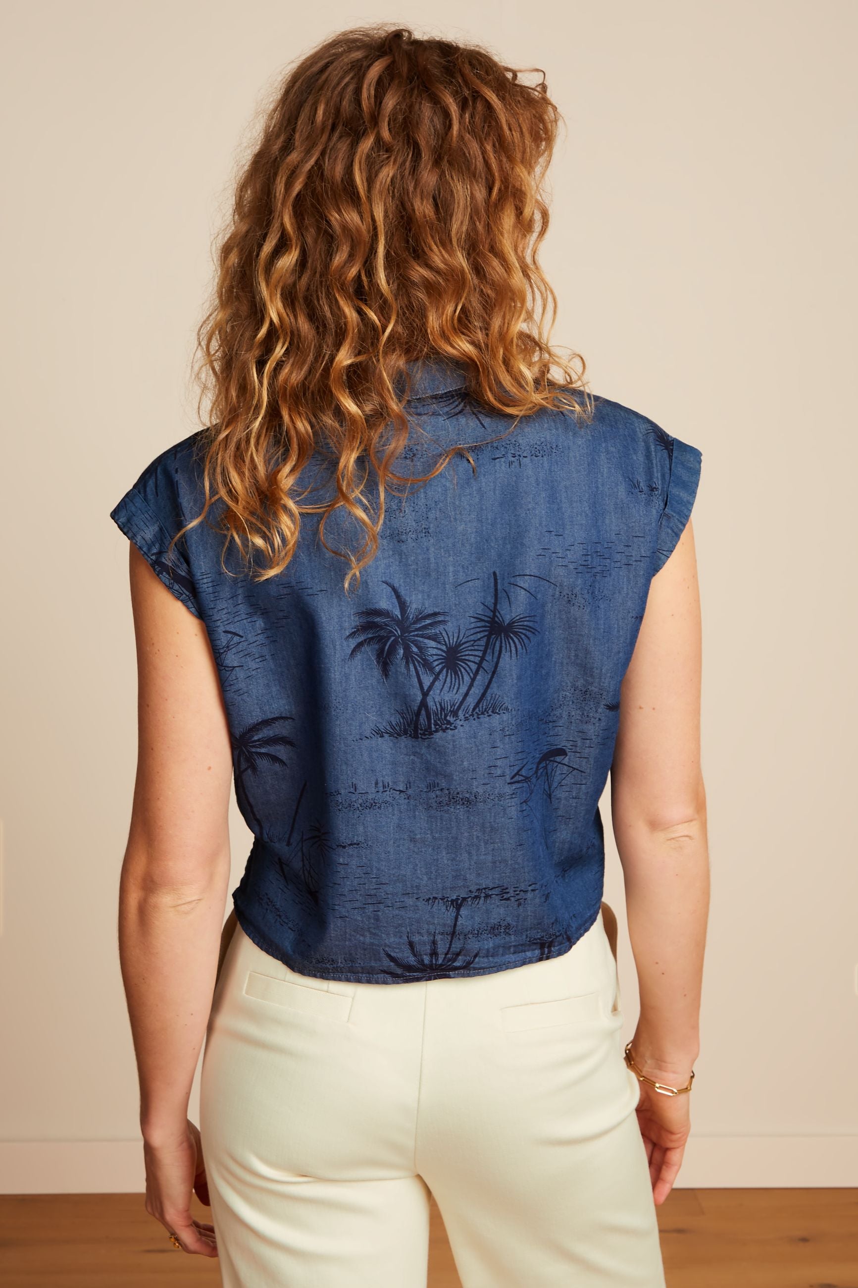 Knot Blouse Daytrip - Denim Blue