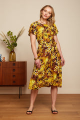 Talia Dress Emerald - Amarillo Gold