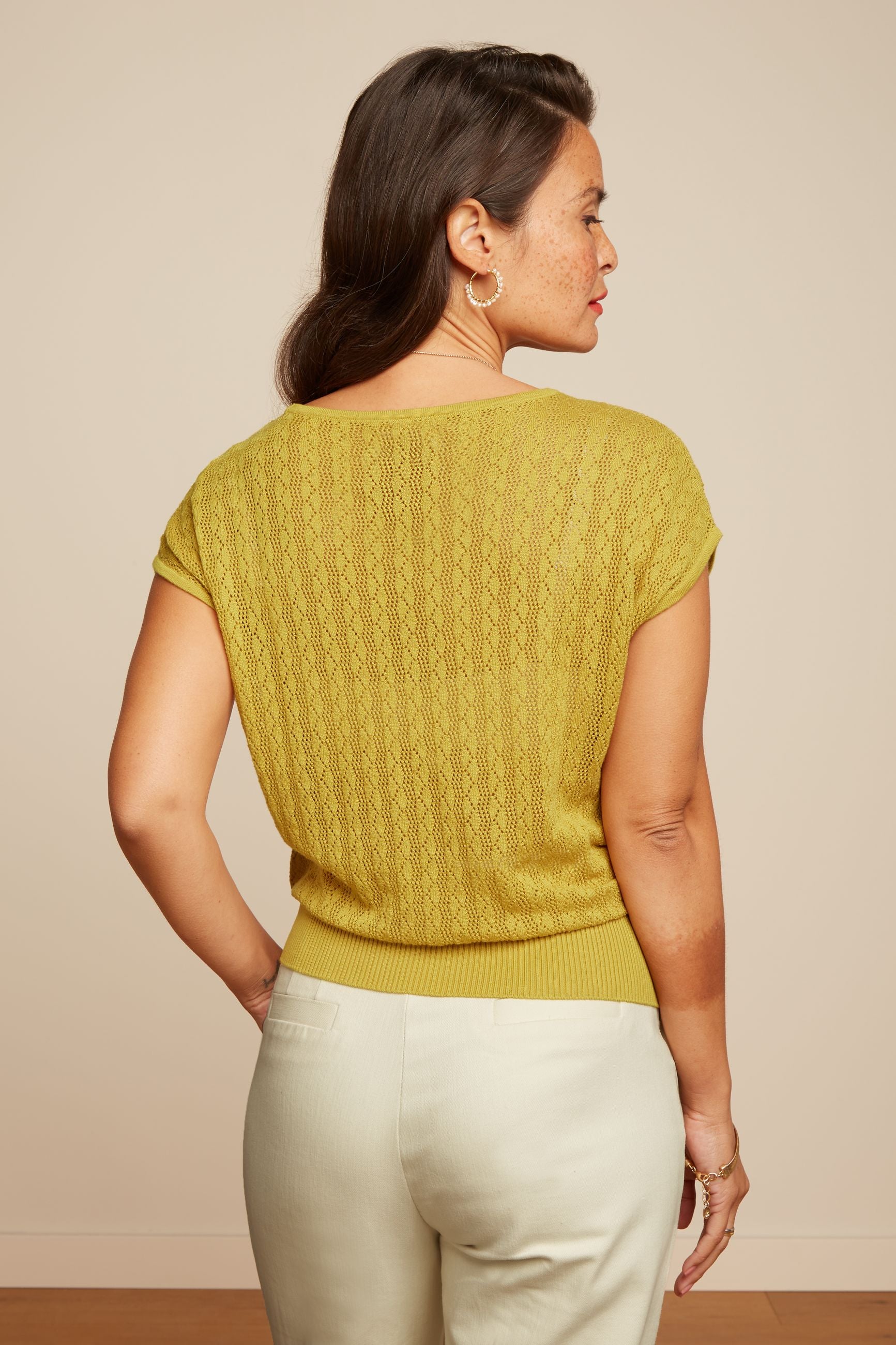 Ann Top Loop Ajour - Tuscan Yellow