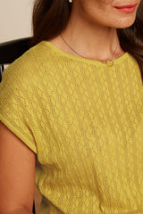 Ann Top Loop Ajour - Tuscan Yellow