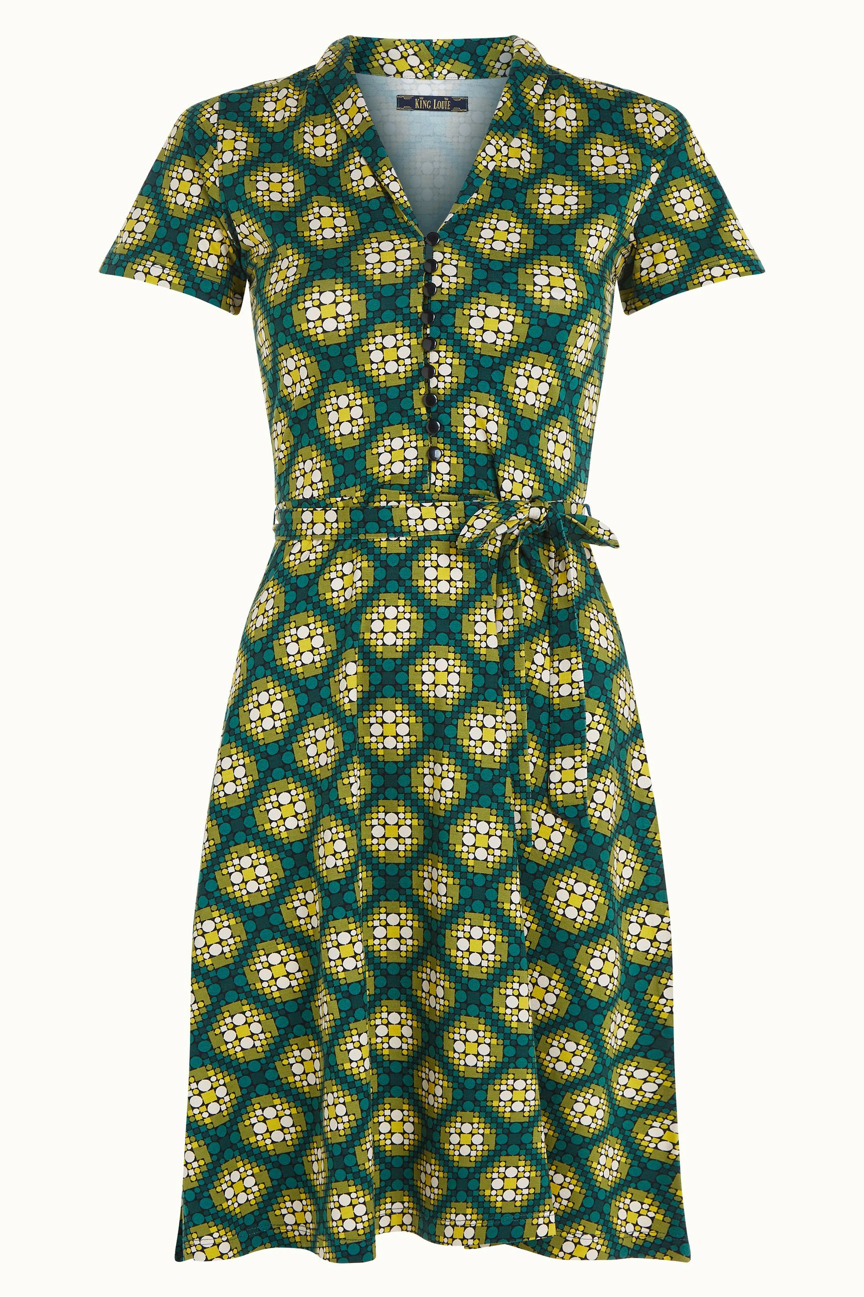 Emmy Dress Kirby - Para Green