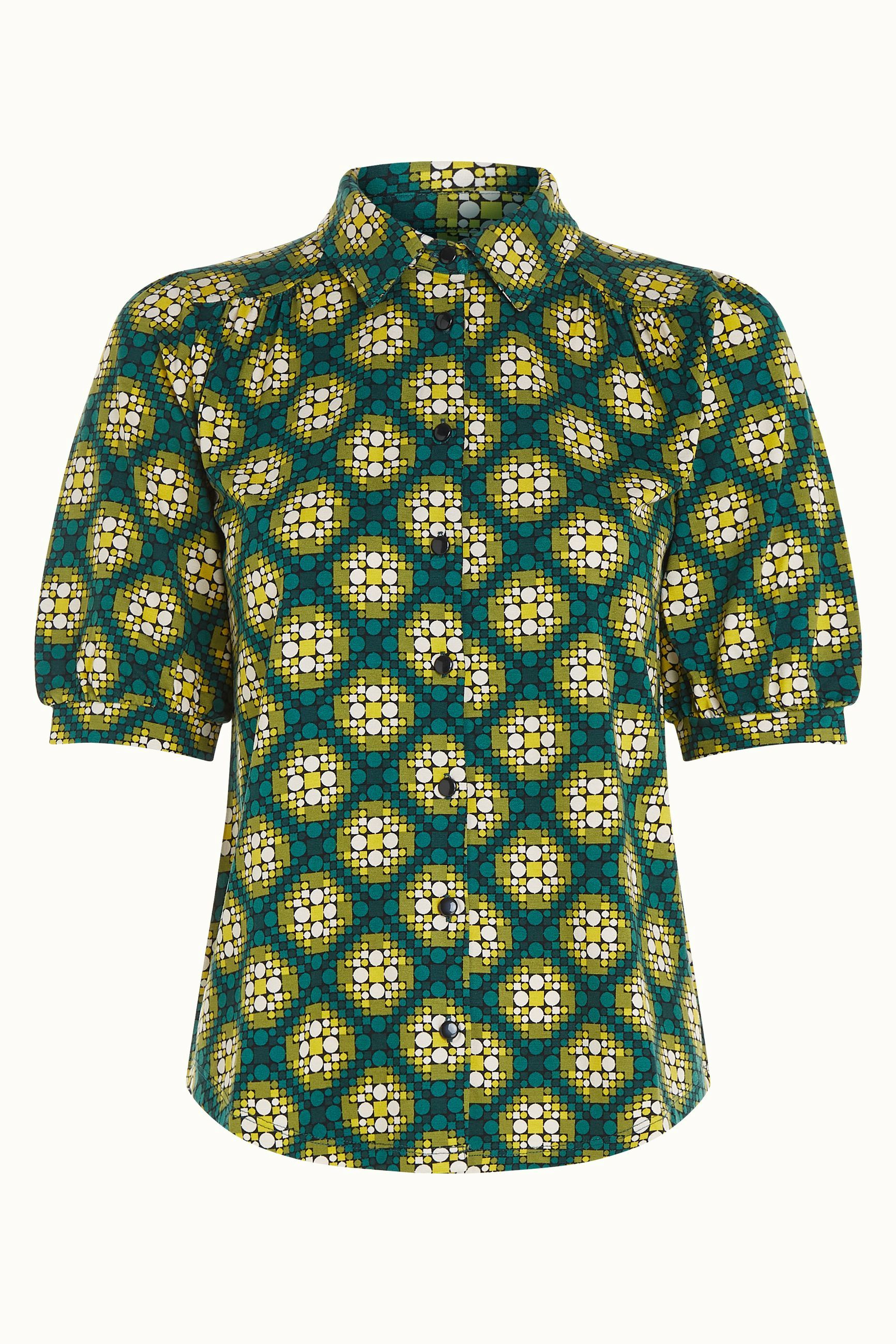 Carina Blouse Kirby - Para Green