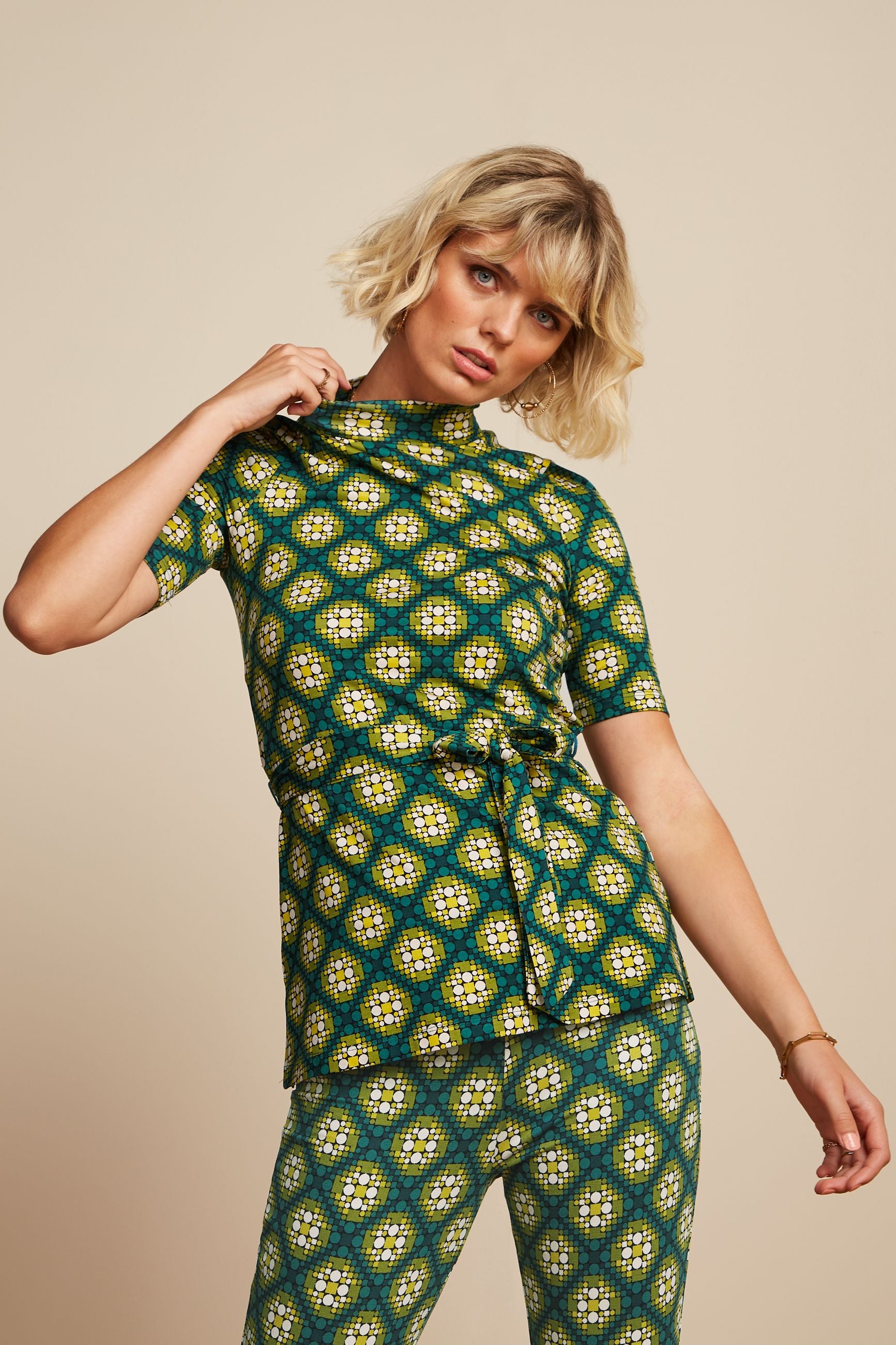 Heloise Tunic Top Kirby - Para Green