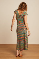 Mira Maxi Dress Rondine - Ponderosa Green