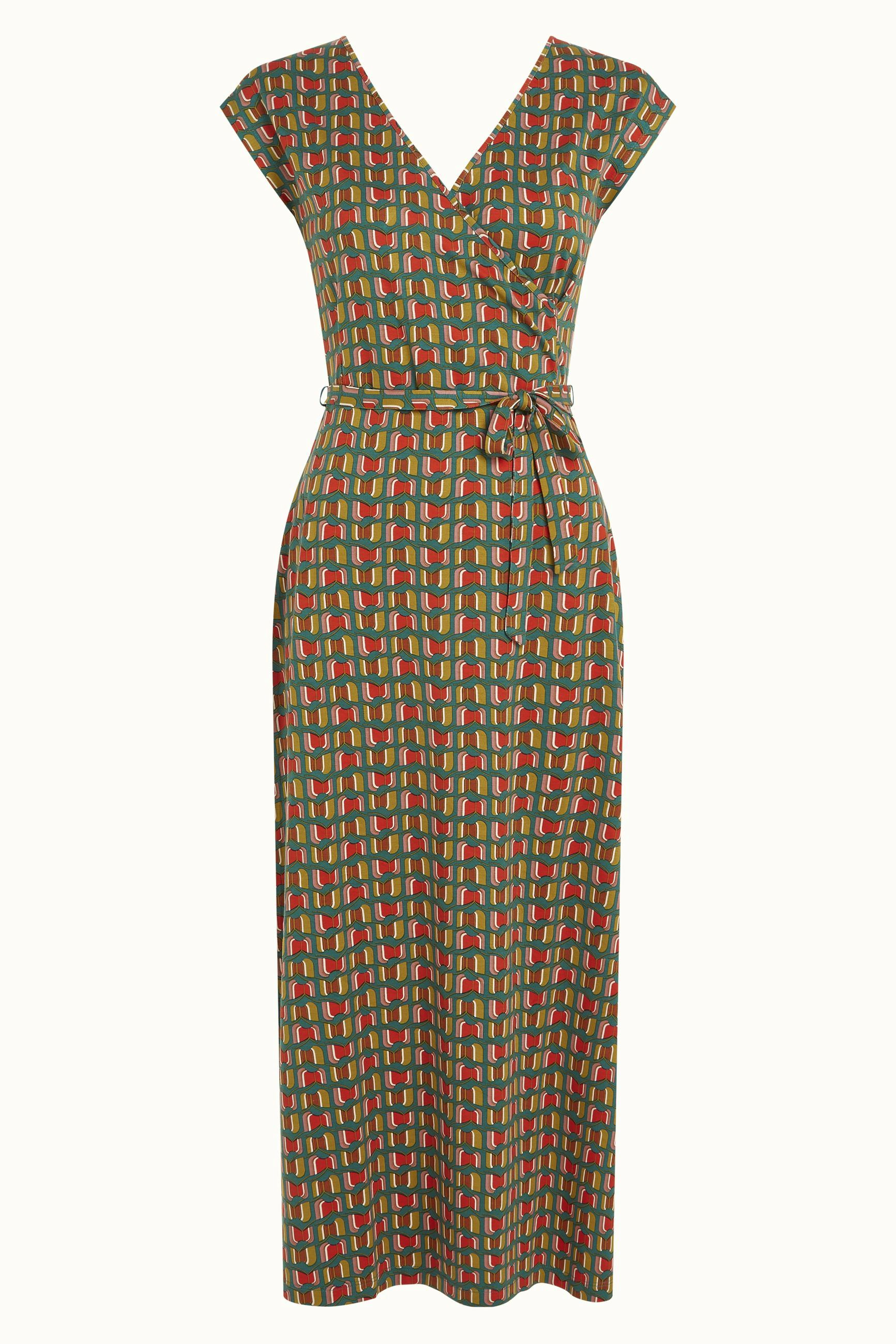 Mira Maxi Dress Rondine - Ponderosa Green