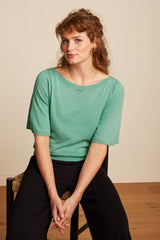 Ivy Top Wide Sleeve Club - Spar Green