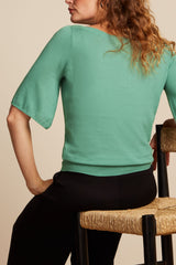 Ivy Top Wide Sleeve Club - Spar Green