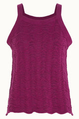 Sofie Top Scallop - Vivid Purple