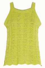 Sofie Top Scallop - Cress Yellow