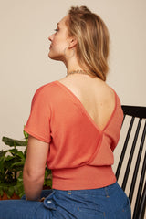 Kate Cross Top Spiro - Flame Orange