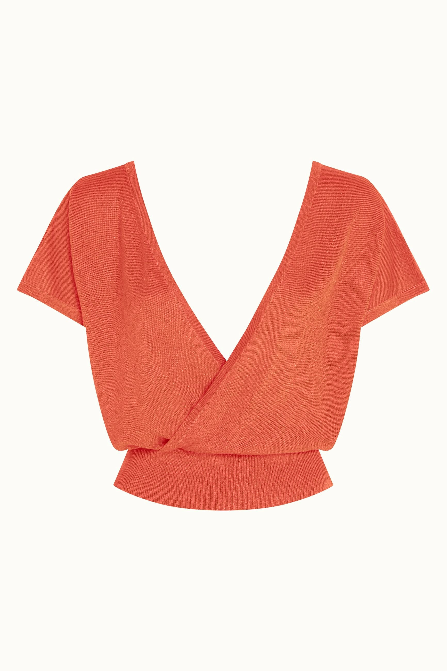 Kate Cross Top Spiro - Flame Orange