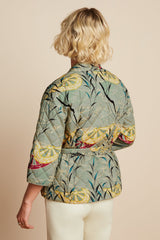 Kimono Jacket Quilted - Dusty Turquoise