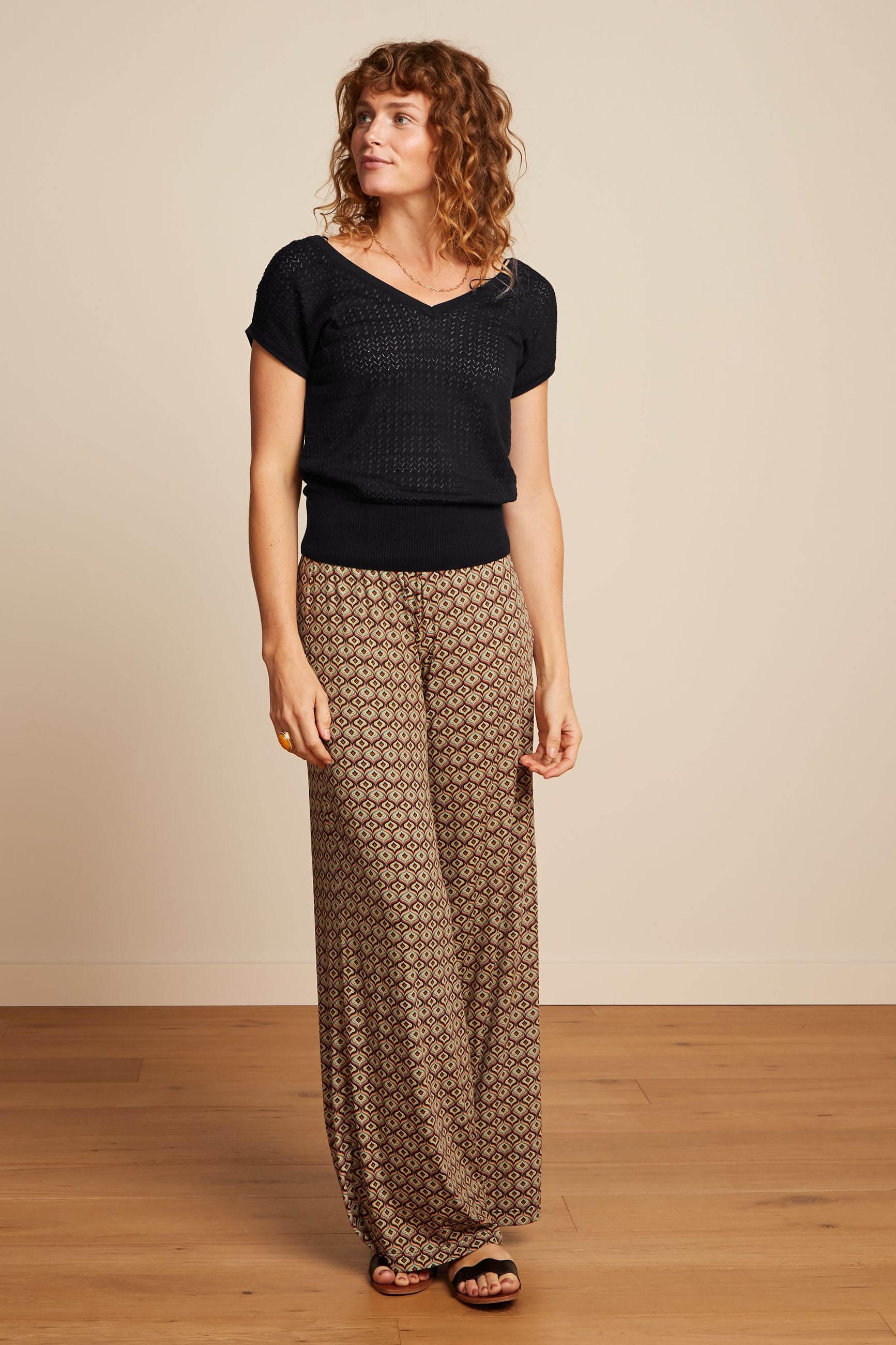 Border Palazzo Pants Smith - Umbre