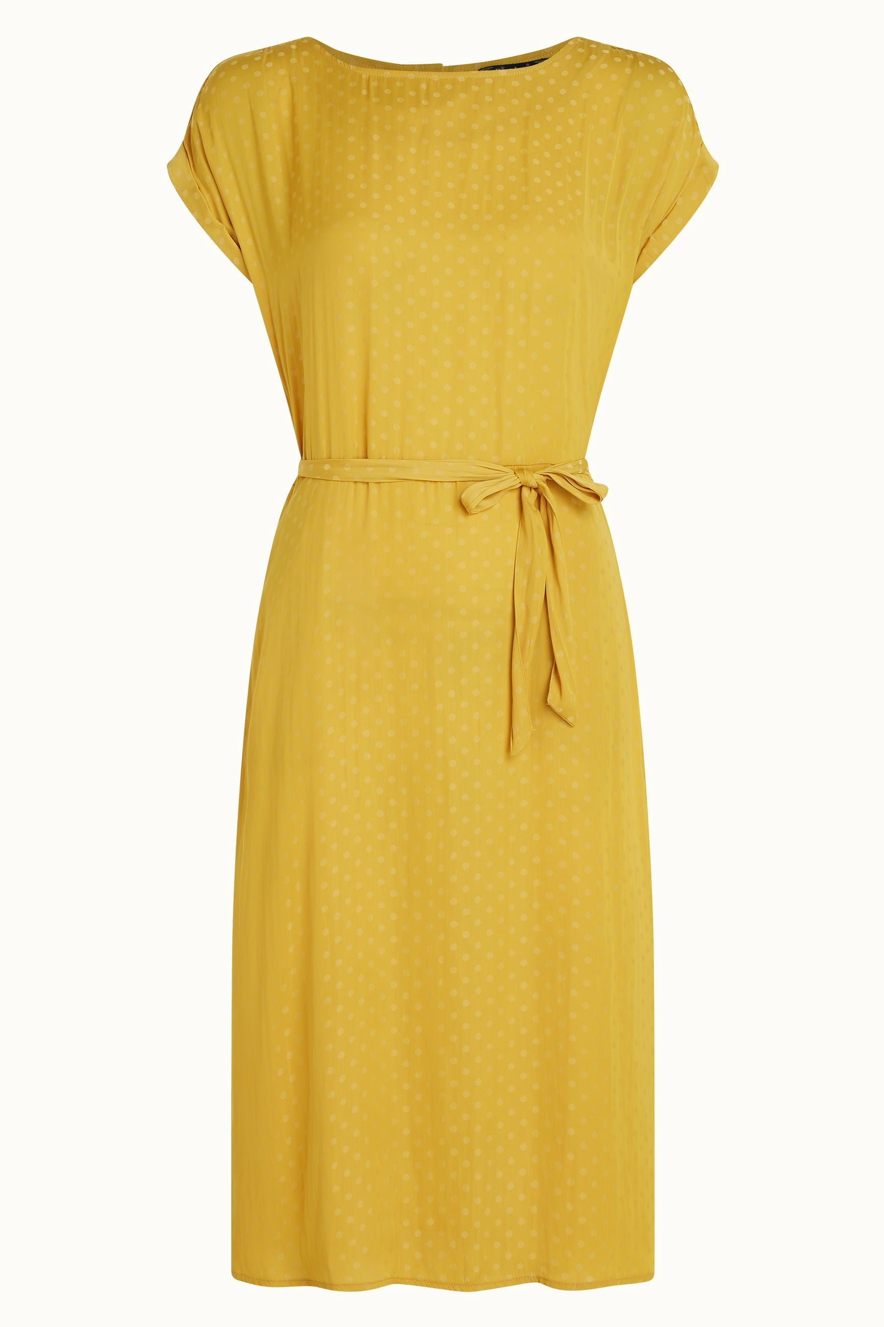 Betty Loose Fit Dress Bisque - Tuscan Yellow