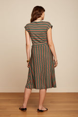 Abigail Dress Castillo Stripe - Black