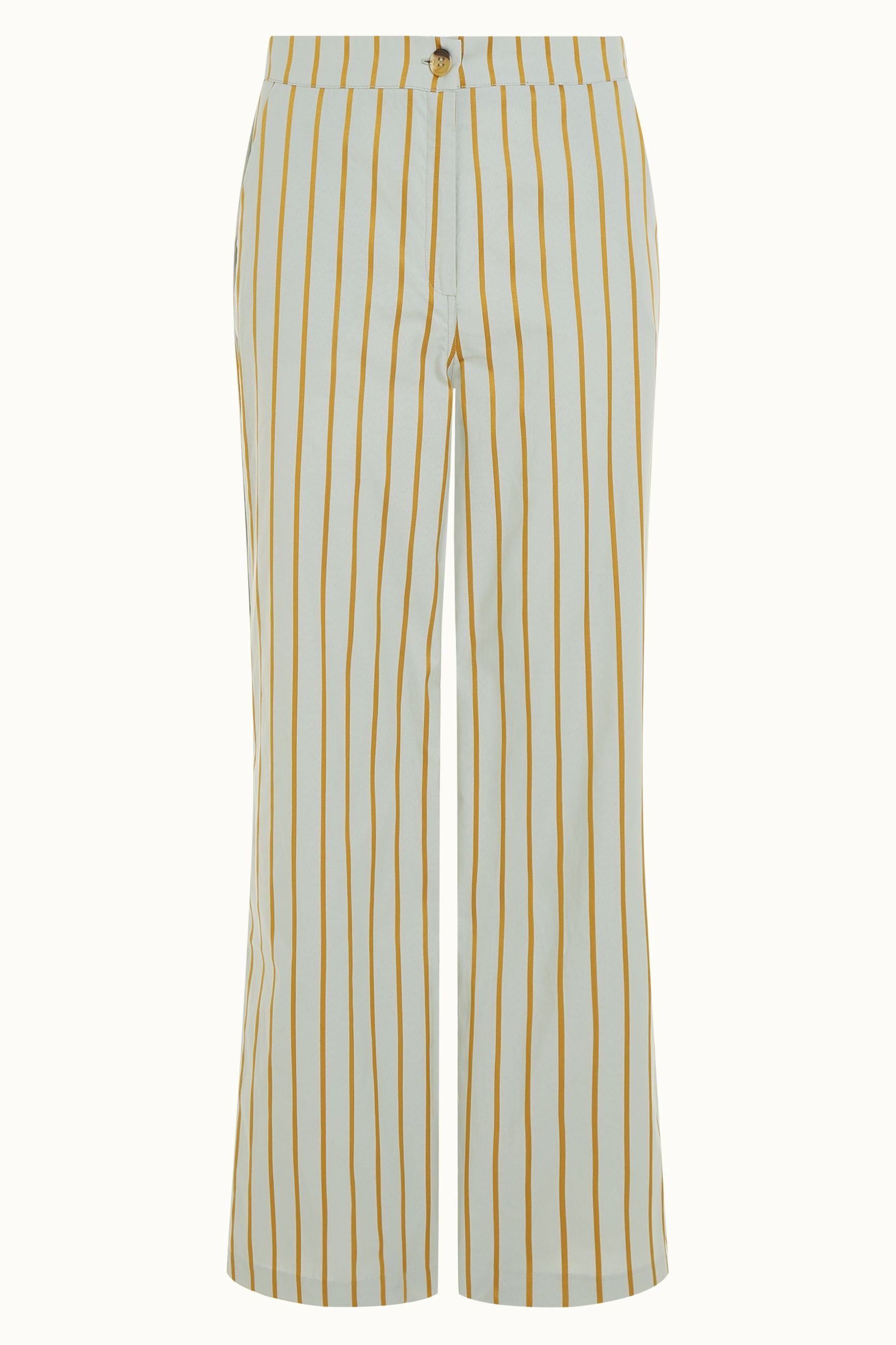 Ethel Pants Ash Stripe - Foam Green