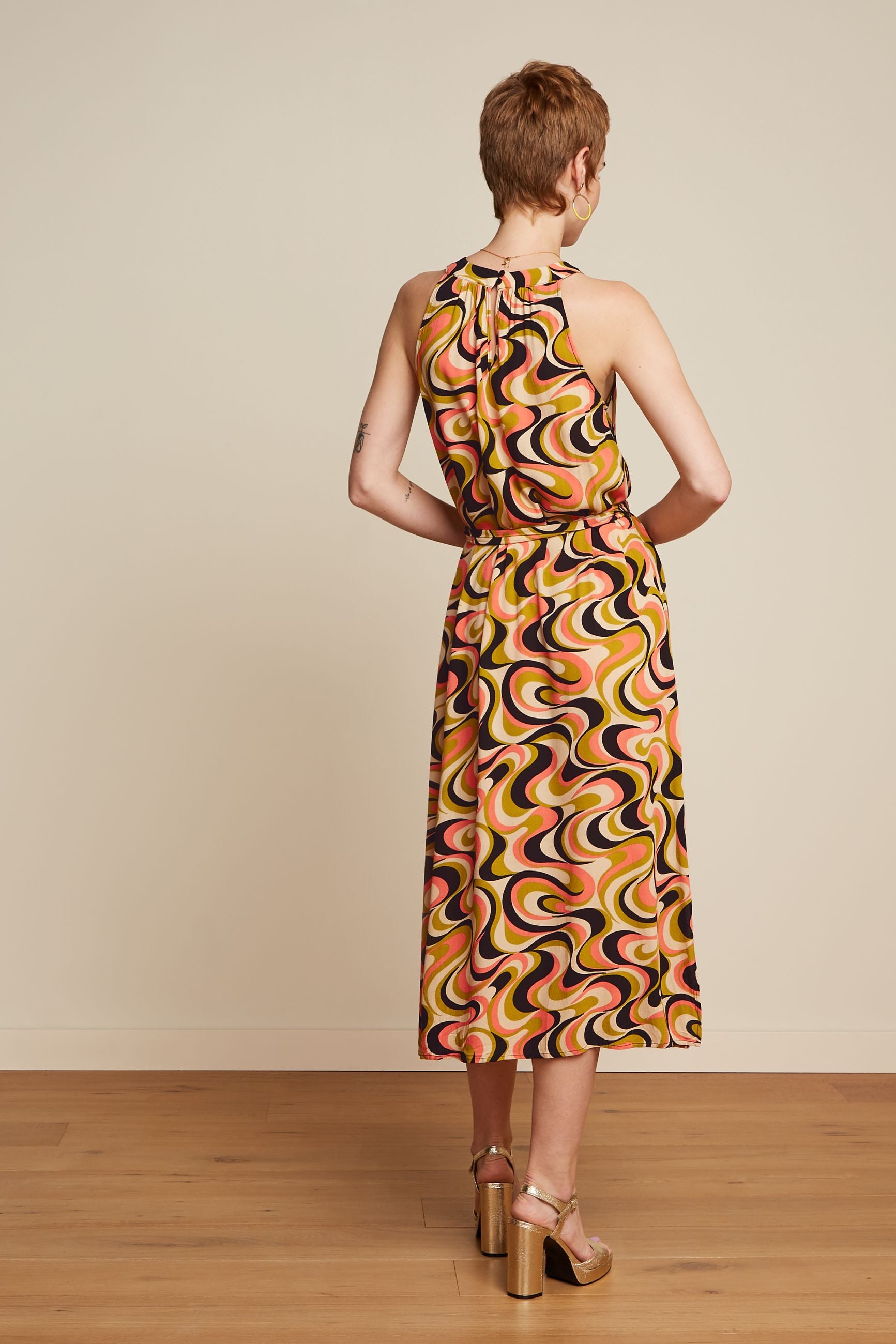 Virna Midi Dress Manic - Spring Yellow