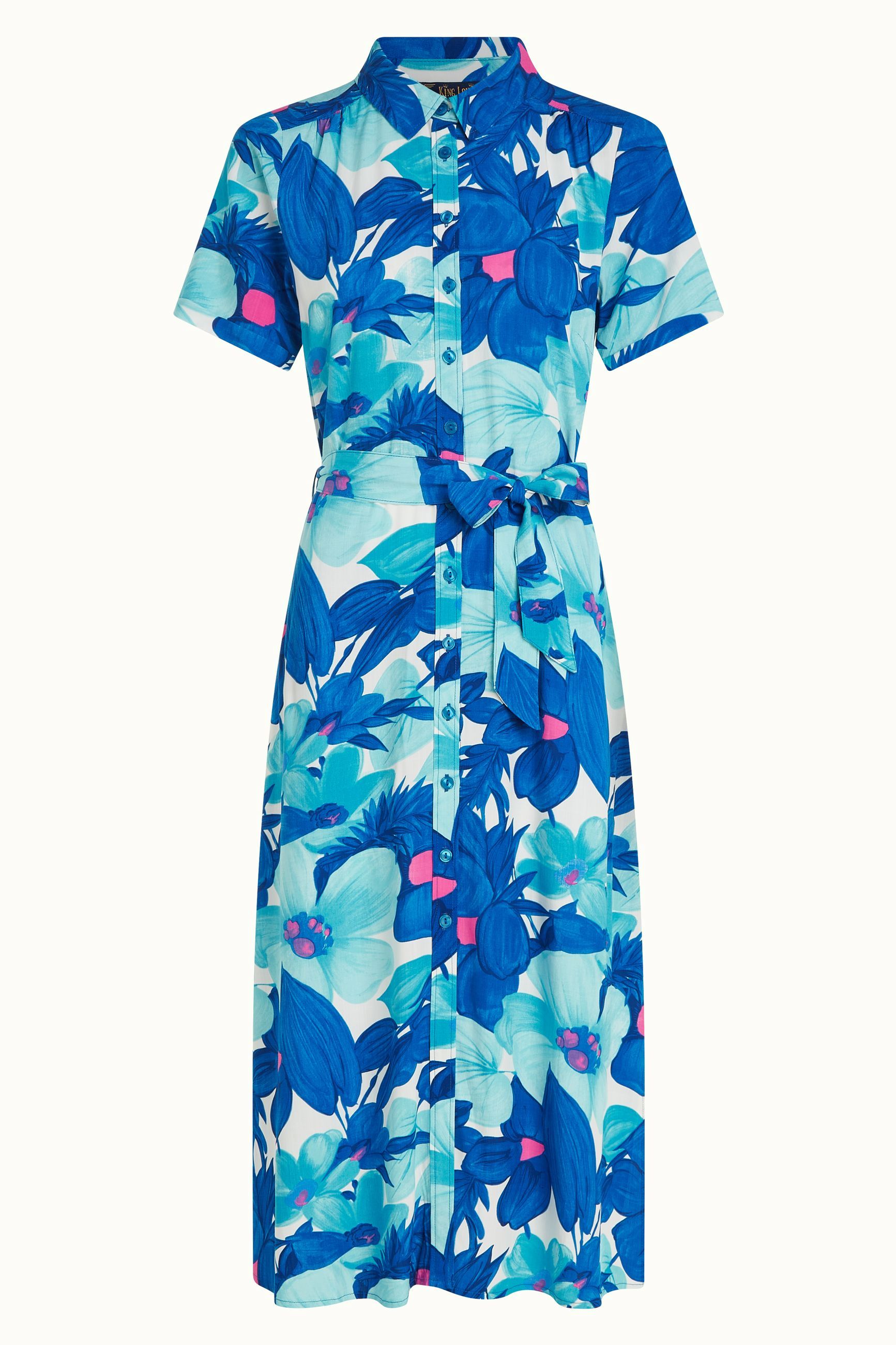 Olive Midi Dress Seychelles - Surf Blue