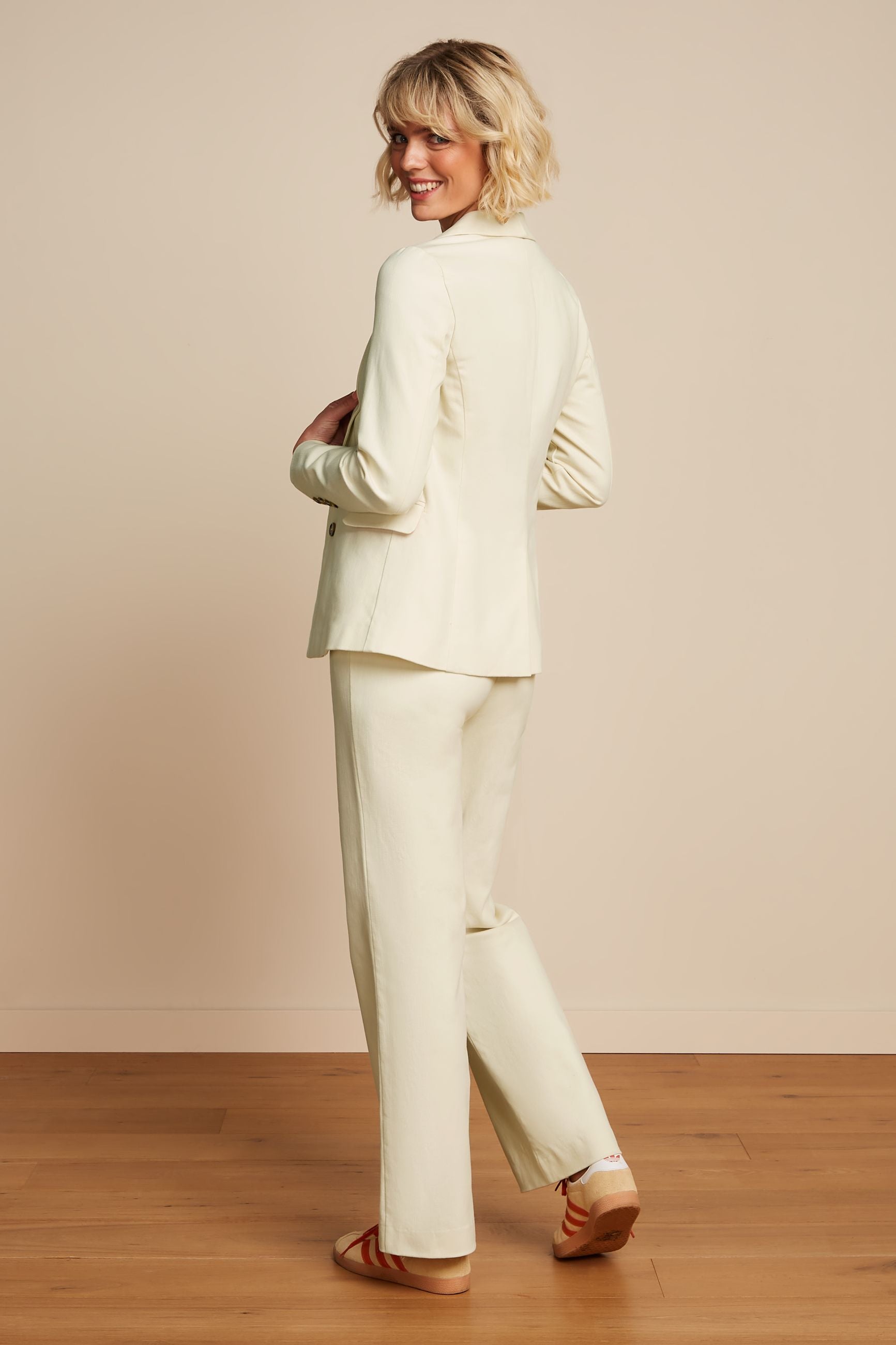 Marcie Pants Marine - Ivory