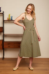 Lenny Dress Indy - Delphinium Green