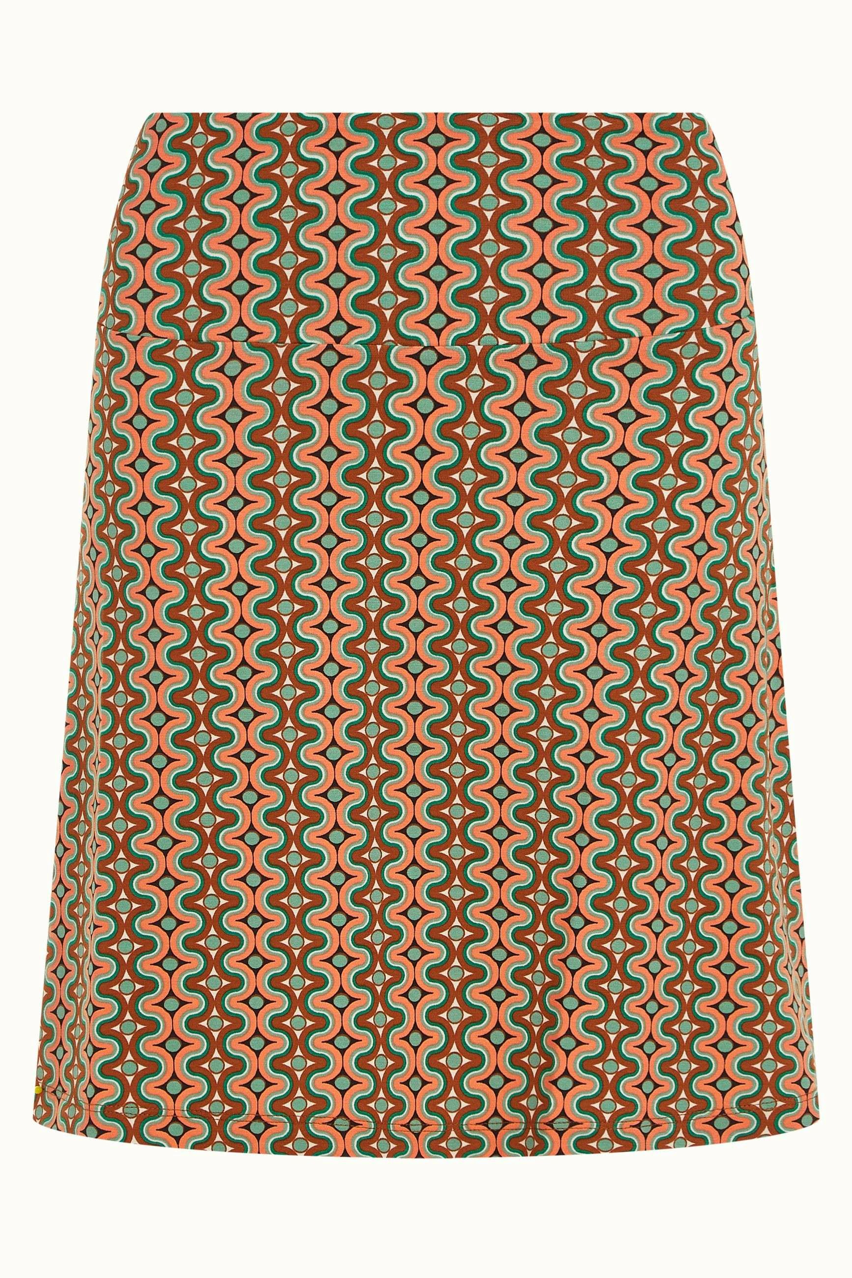 Border Skirt Twisted - Black