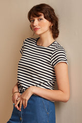 Knot T-Shirt Chopito Stripe - Black