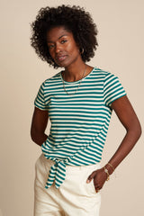 Knot T-Shirt Chopito Stripe - Ponderosa Green