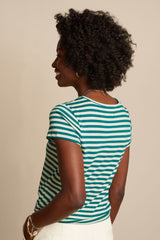 Knot T-Shirt Chopito Stripe - Ponderosa Green