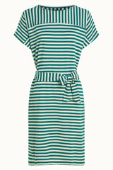 Vera Tunic Dress Chopito Stripe - Ponderosa Green