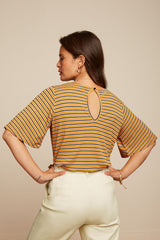 Lizzy Top Gardena Stripe - Black