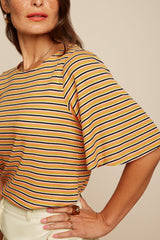 Lizzy Top Gardena Stripe - Black