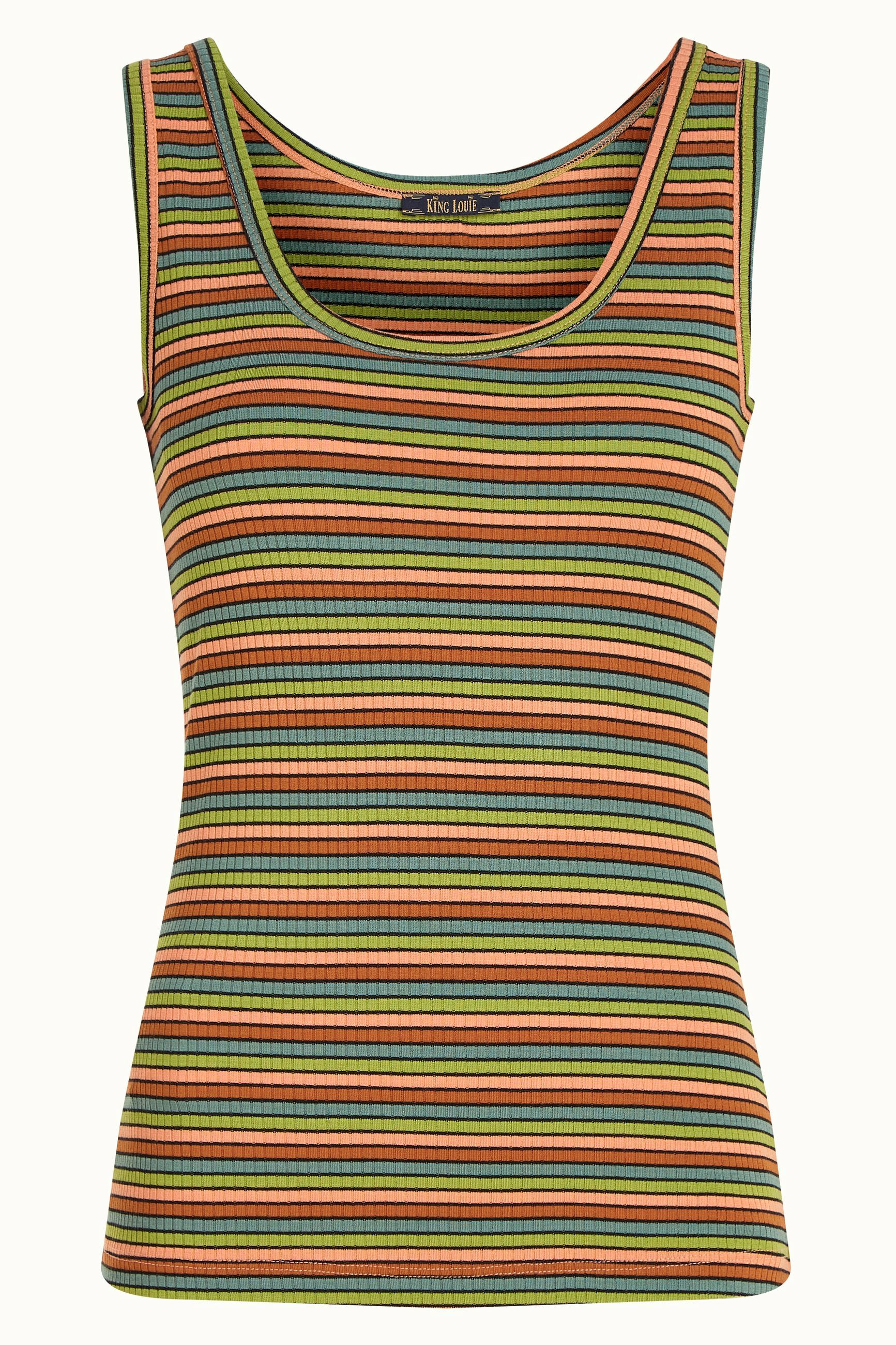 Brigitta Camisole Cleo Stripe - Black