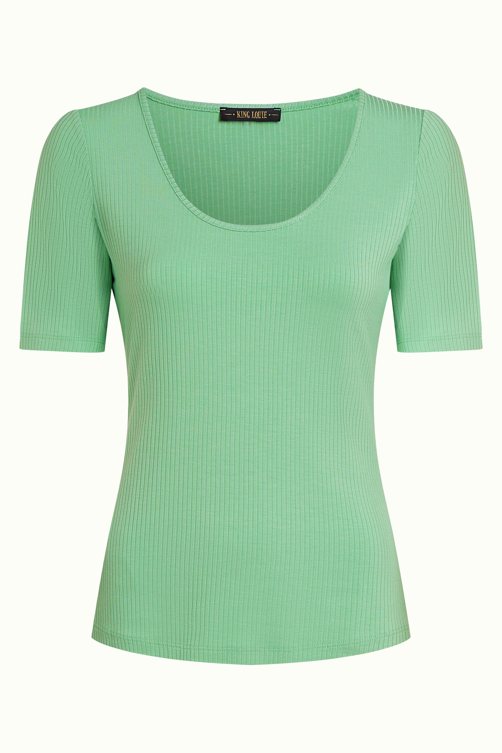 Carice Top Uni Rib - Minty Meadow