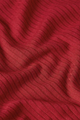 Carice Top Uni Rib - Chili Red