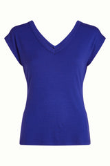 Double V Top Uni Rib - Bluing