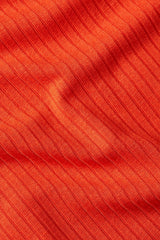 Double V Top Uni Rib - Sun Orange