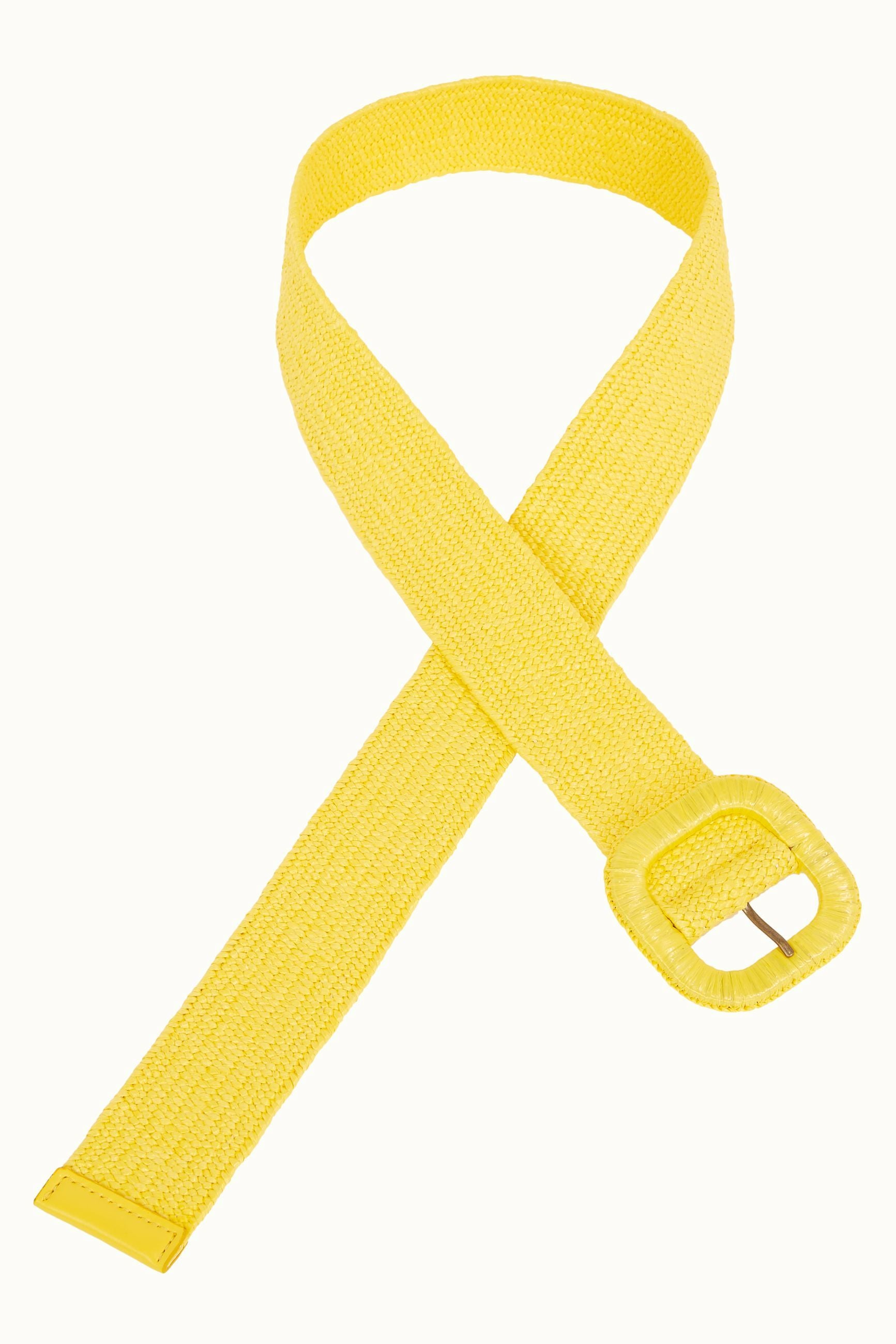 Raffia Belt - Sunny Yellow