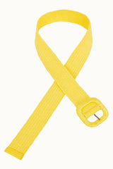 Raffia Belt - Sunny Yellow