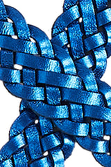 Glitter Braid Belt - Evening Blue