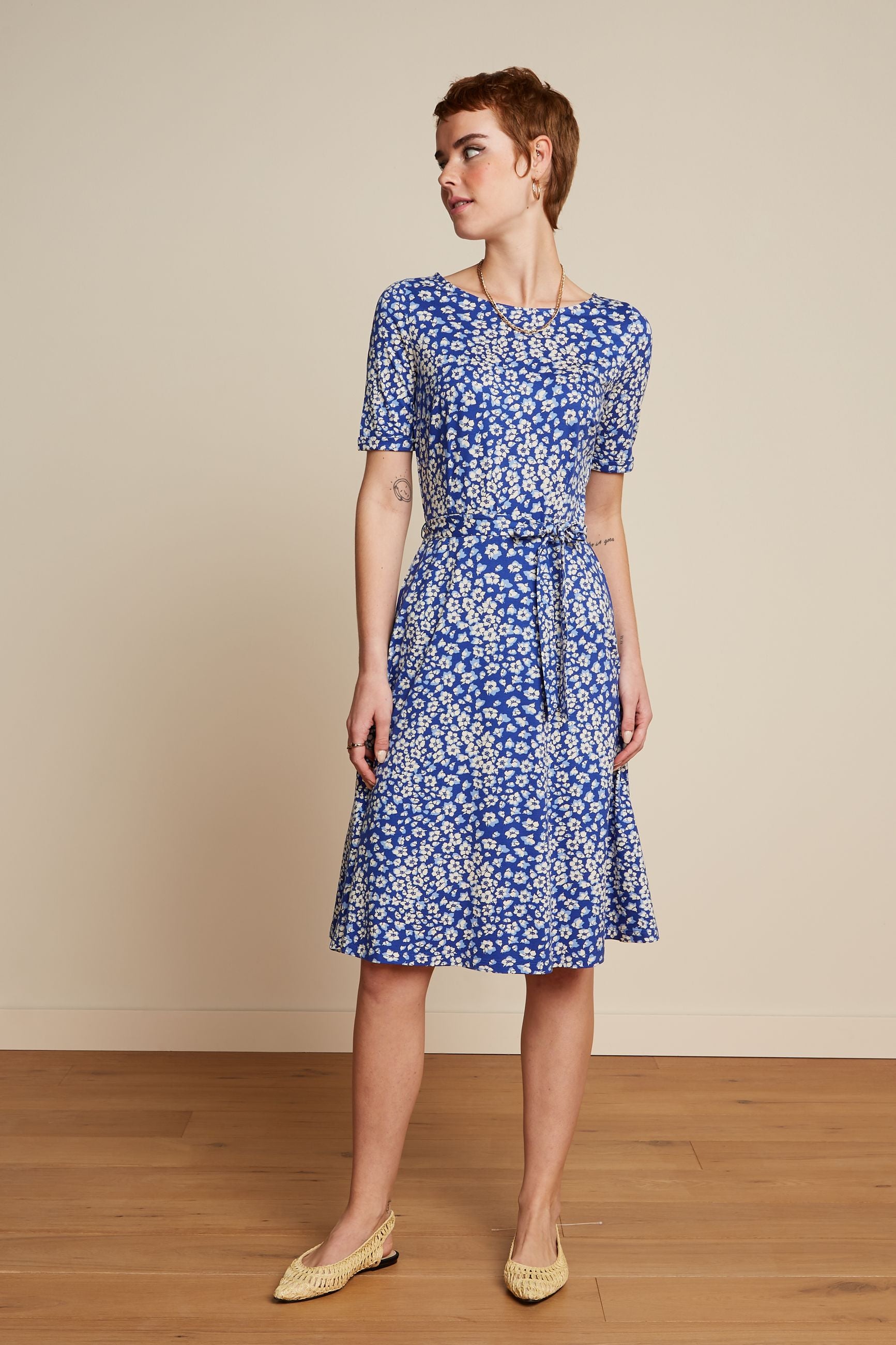 Betty Dress Mercy - Deep Ultramarine