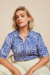 Carina Blouse Mercy - Deep Ultramarine