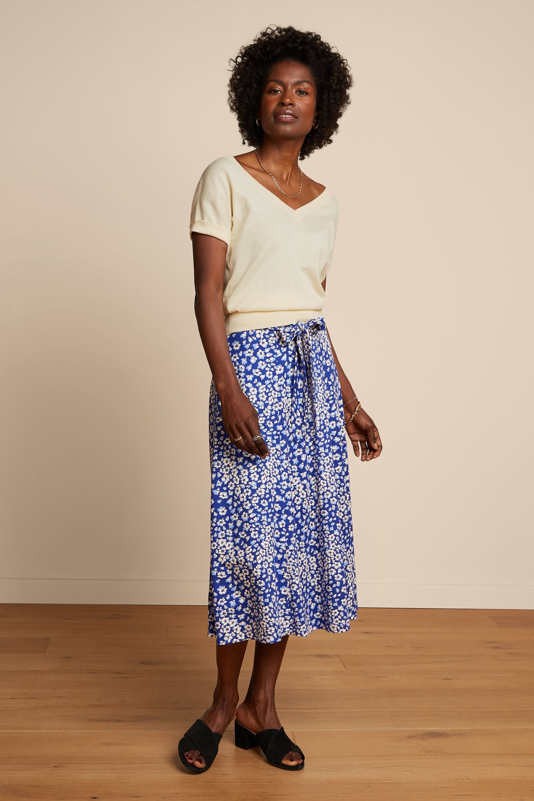 Judy Midi Skirt Mercy - Deep Ultramarine