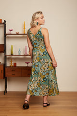 Hazel Dress Frenzy - Dusty Turquoise