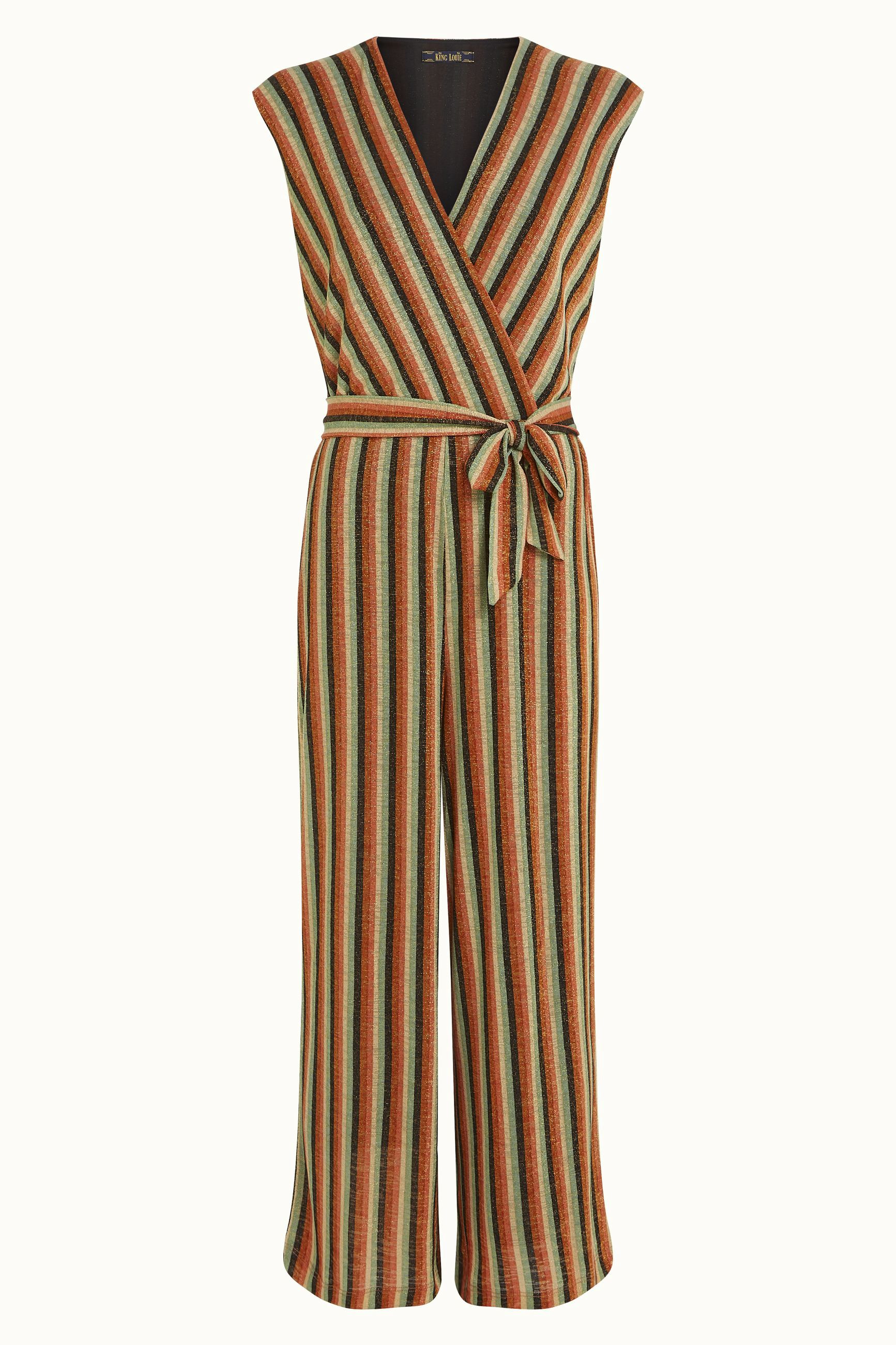 Mary Jumpsuit Piso Stripe - Black