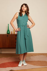 Nova Dress Manelli Jacquard - Smoke Green